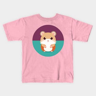 Chibi Little Hamster Looking Forward Kids T-Shirt